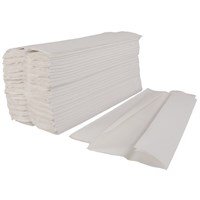 C Fold Hand Towel Biodegradable 1 Ply White