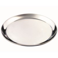 Round Shallow Stainless Steel Tray 35cm