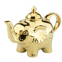 Teapot Elephant China Gold 90cl