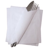 1 Ply White Soft Tissue Napkins 30cm