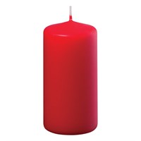 Red Pillar Candle 15cm H x 6cm D