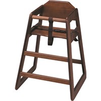 Walnut Unassembled High Chair EU Compliant