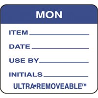 Removable Food Rotation Label Monday
