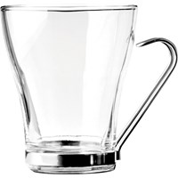 Large Coffee Glass With Chrome Holder 31cl (11oz)