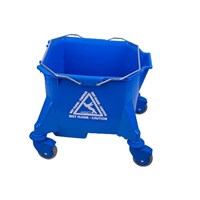 'Wet Floor-Caution' Blue Mop Bucket