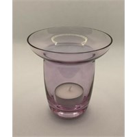 Purple Tint Glass Nightlight Holder