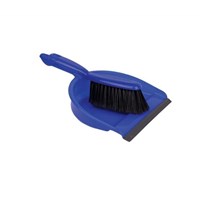 Dustpan & Soft Hand Brush Blue Plastic