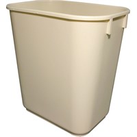 Beige Plastic Waste Bin