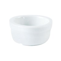 White Grooved Butter Dish 2.3cl (1oz)