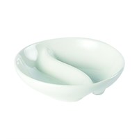 AFC China White Divided Dish 9cm