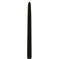 Black Tapered Candle 24cm H 2.3cm D