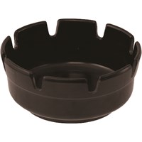 Black Round Melamine Ashtray 10cm (4'')