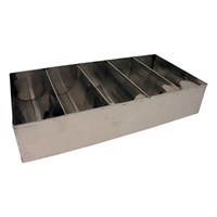 5 Compartment Stainless Steel Cutlery Box