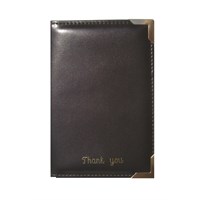 Black Moire Silk Lined Bill Presenter