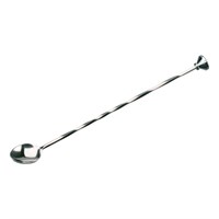 Stainless Steel Mixing Spoon With Muddler 26cm