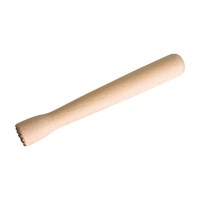 Wooden Muddler With Serrated Crusher 21cm