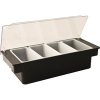 Black Plastic Bar Fruit Dispenser 4x1pnt