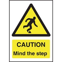 Sign - Caution Mind The Step  20 X 15cm