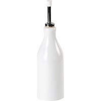 Oil & Vinegar Bottle China White 16cm