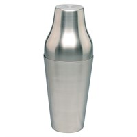 Brushed Steel Parisian Cocktail Shaker 62cl (22oz)