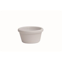 White Melamine Fluted Ramekin 3cl (1oz)