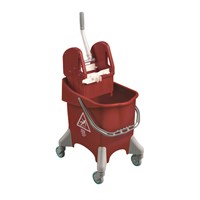 Red Combo Mop Bucket With Gear Wringer