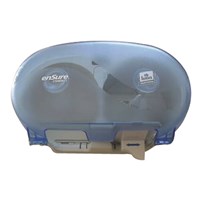 Dispenser Compact Double Translucent Blue Plastic