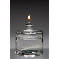 Refillable Glass Oil Candle Lamp