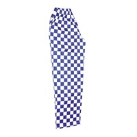 Big Blue Check Chef's Trousers Large