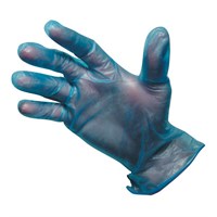Gloves Vinyl Blue Powder free Medium