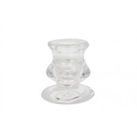 DinnerCandle Holder Glass Clear 62 x 57mm
