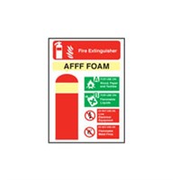 Foam Extinguisher Sign 20x14cm