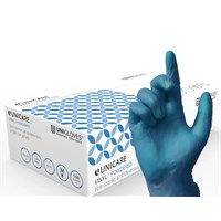 Gloves Vinyl Blue Powdered Large