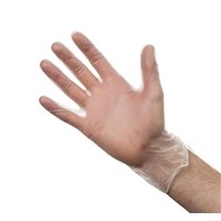 Clear Powere Vinyl Gloves Medium - Box 1000