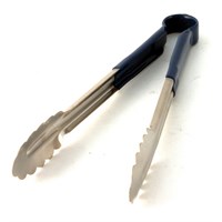 Blue Handle Stainless Steel Tongs 31cm (12'')