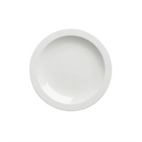 Fine White China Round Narrow Rimmed Plate 28cm