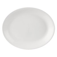 Basic Oval Plate China 24.5 X 19cm