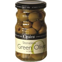 Pitted Green Olives 198g Jar