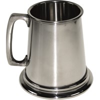 Plain Square Handle Pewter Tankard 14.2cl (5oz)