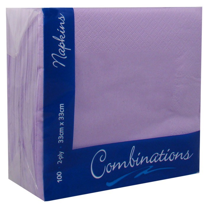 Napkins Lavender 2ply 33cm