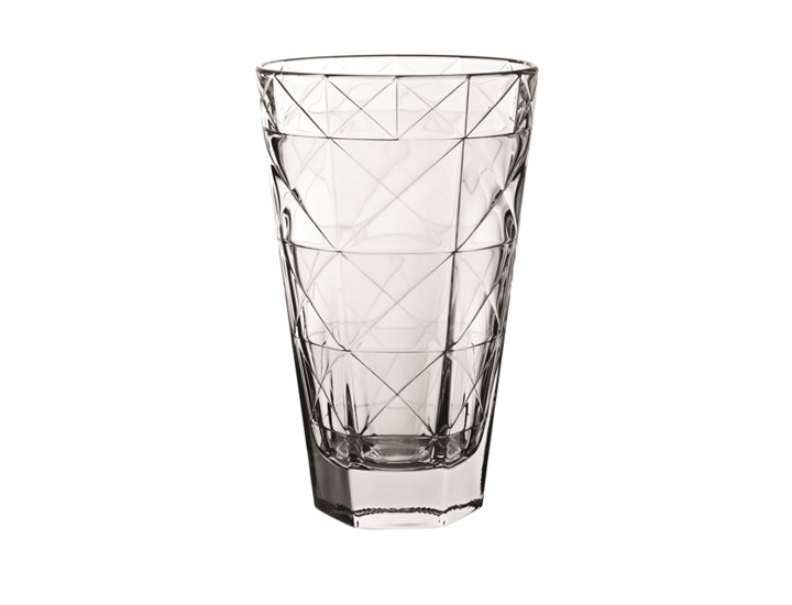 Contemporary Cut Glass Highball & Rocks Glasses