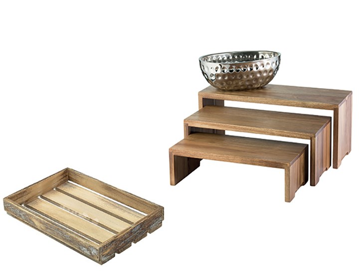 Trays, Tray Stands & Risers