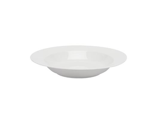 Fine White China Rimmed Pasta/Soup Plate 32cm