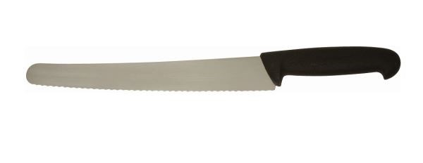 Knife Pastry Serrated 25.4cm Black Handle
