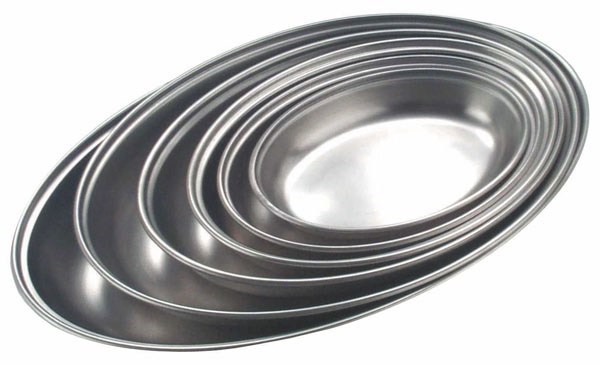 Oval Tray Stainless Steel 20.3cm 8in
