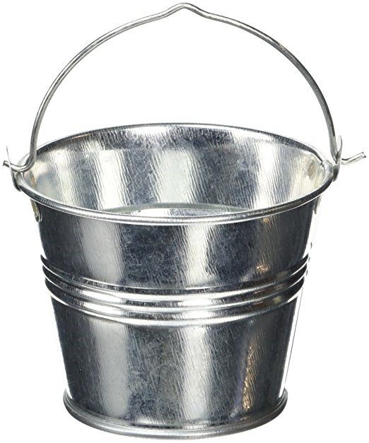 Galvanised Steel Serving Bucket 7cm Dia 4oz