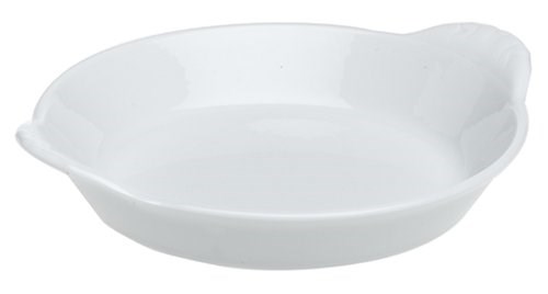 Round Handled Dish White 21cm