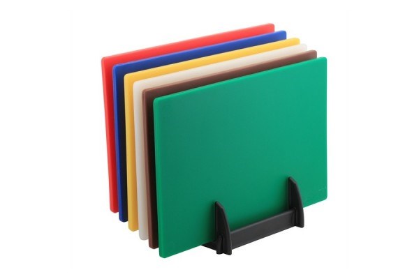 6 Colour (1 of Each) LD Chopping Boards and Rack