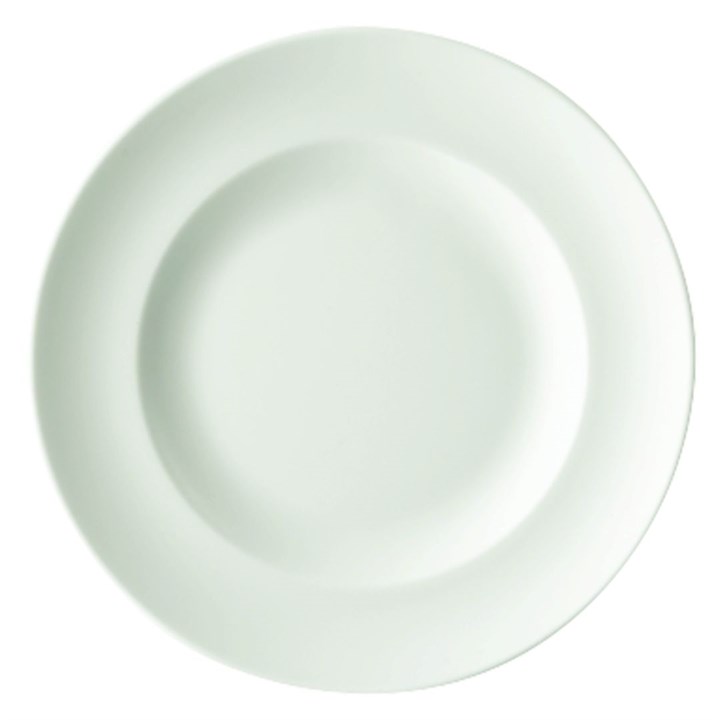 Plate Rimmed Academy White 26.5cm