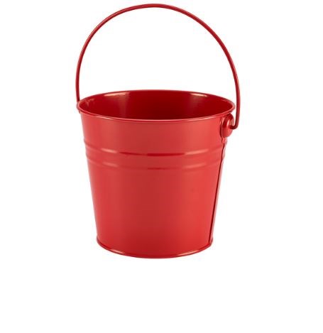 Serving Bucket Stainless Steel Red 16 x 14cm